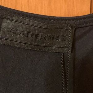 NWT Carbon 38 black asymmetrical top